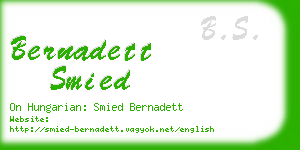 bernadett smied business card